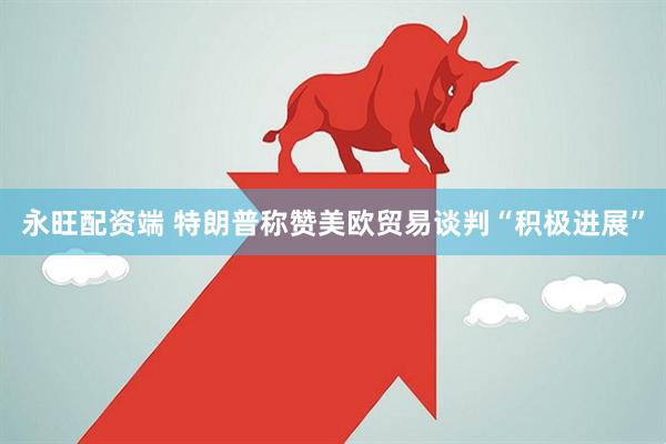 永旺配资端 特朗普称赞美欧贸易谈判“积极进展”