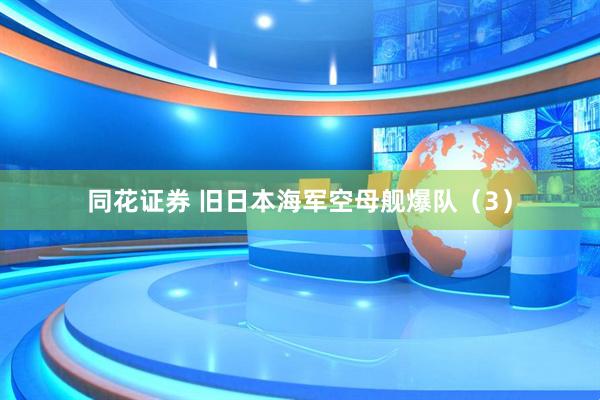 同花证券 旧日本海军空母舰爆队（3）